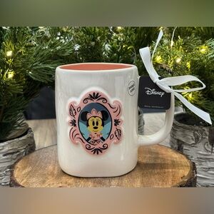🪞Brand NEW w/Tags Rae Dunn Disney HAPPY HAUNTING Mug feat. Minnie Mouse 🪞